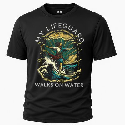 My Lifeguard Walks On Water Christian Faith In Jesus Performance Shirt
