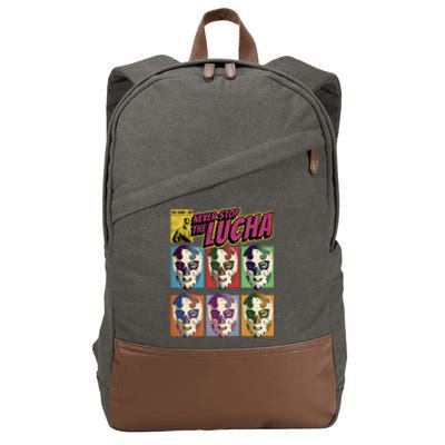 Mexican Lucha Wrestling Cotton Canvas Backpack