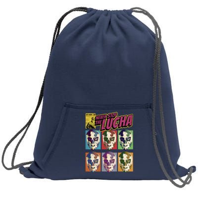 Mexican Lucha Wrestling Sweatshirt Cinch Pack Bag