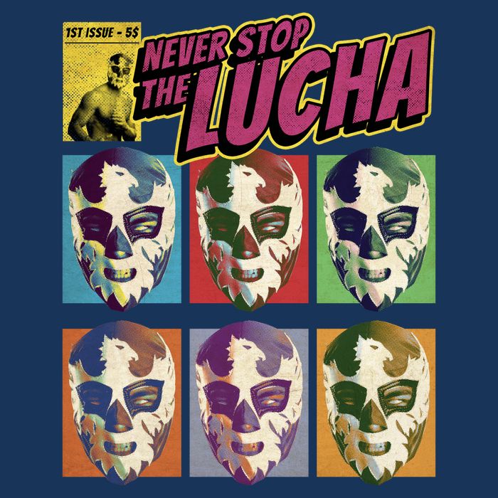 Mexican Lucha Wrestling 7-Panel Snapback Hat