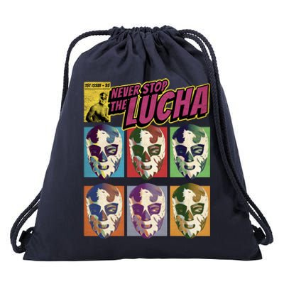 Mexican Lucha Wrestling Drawstring Bag