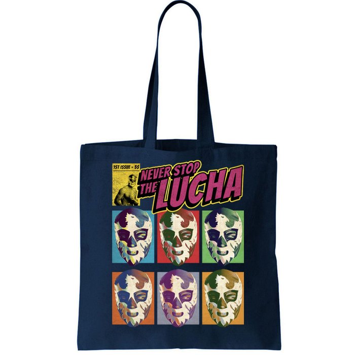 Mexican Lucha Wrestling Tote Bag