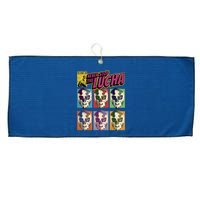 Mexican Lucha Wrestling Large Microfiber Waffle Golf Towel