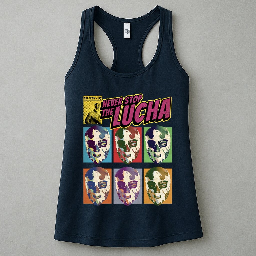 Mexican Lucha Wrestling Womens Tank Top