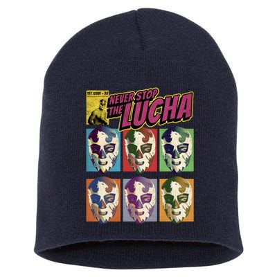 Mexican Lucha Wrestling Short Acrylic Beanie