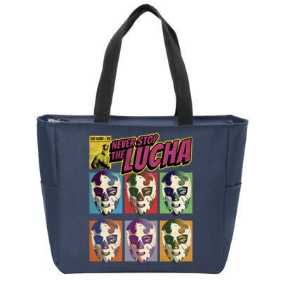 Mexican Lucha Wrestling Zip Tote Bag