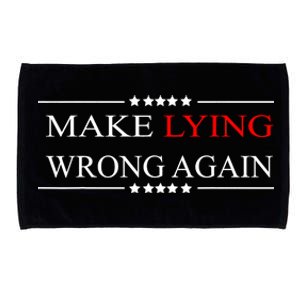 Make Lying Wrong Again Anti Trump Political Microfiber Hand Towel