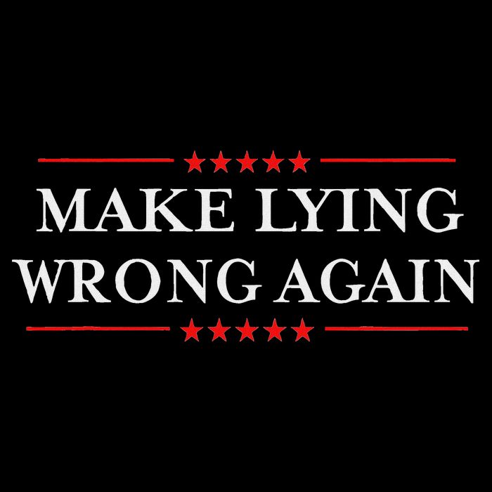 Make Lying Wrong Again Gift Resist Racism Anti Trump V-Neck T-Shirt