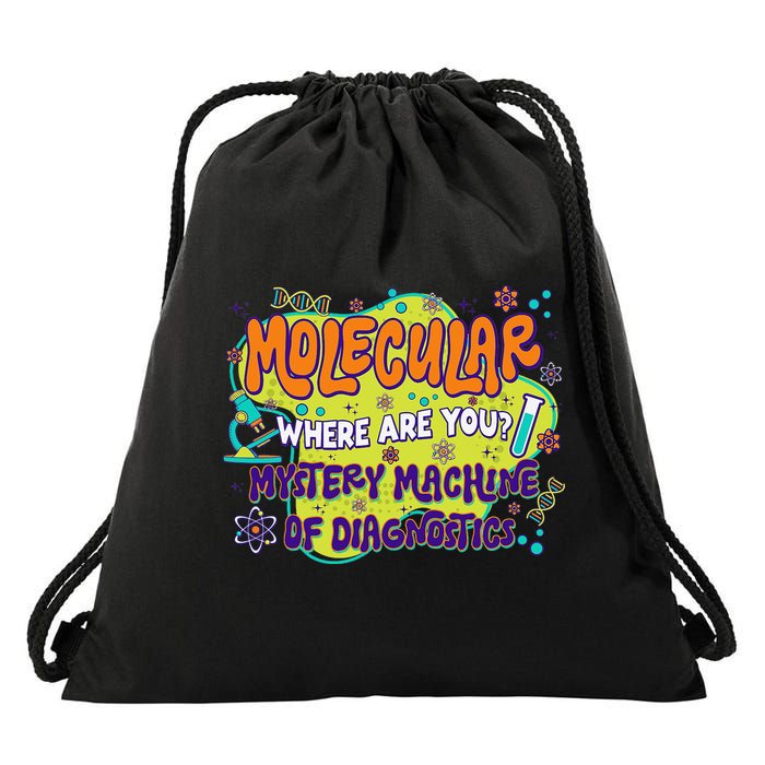 Molecular Lab Week 2025 Mystery Machine Of Diagnostics Drawstring Bag