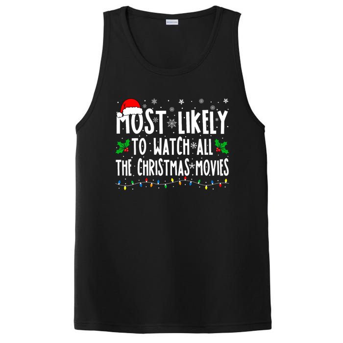 Most Likely Watch All The Christmas Movies Matching Xmas PosiCharge Competitor Tank