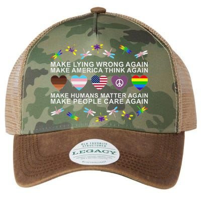 Make Lying Wrong Again Human’S Rights Apparel Legacy Tie Dye Trucker Hat