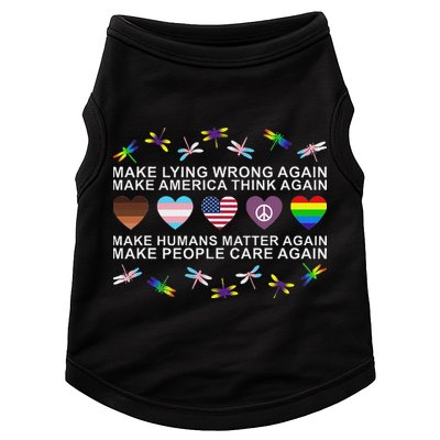 Make Lying Wrong Again Human’S Rights Apparel Doggie Tank