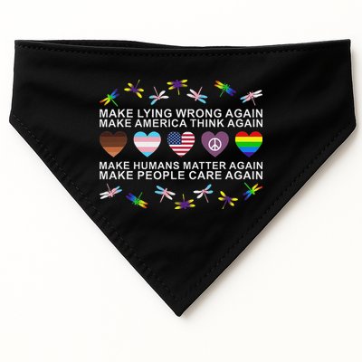 Make Lying Wrong Again Human’S Rights Apparel USA-Made Doggie Bandana