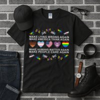 Make Lying Wrong Again Human’S Rights Apparel Tall T-Shirt