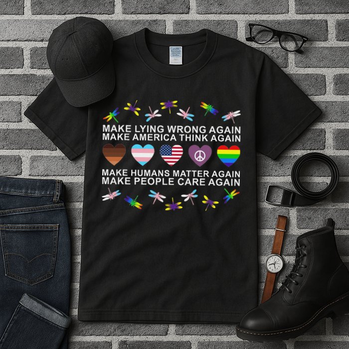 Make Lying Wrong Again Human’S Rights Apparel Tall T-Shirt