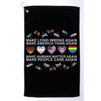 Make Lying Wrong Again Human’S Rights Apparel Golf Towel