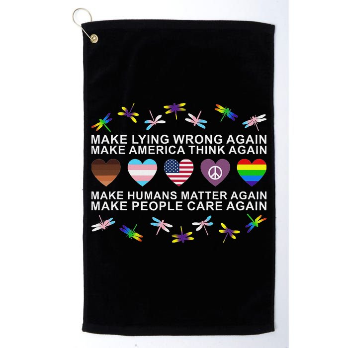 Make Lying Wrong Again Human’S Rights Apparel Golf Towel