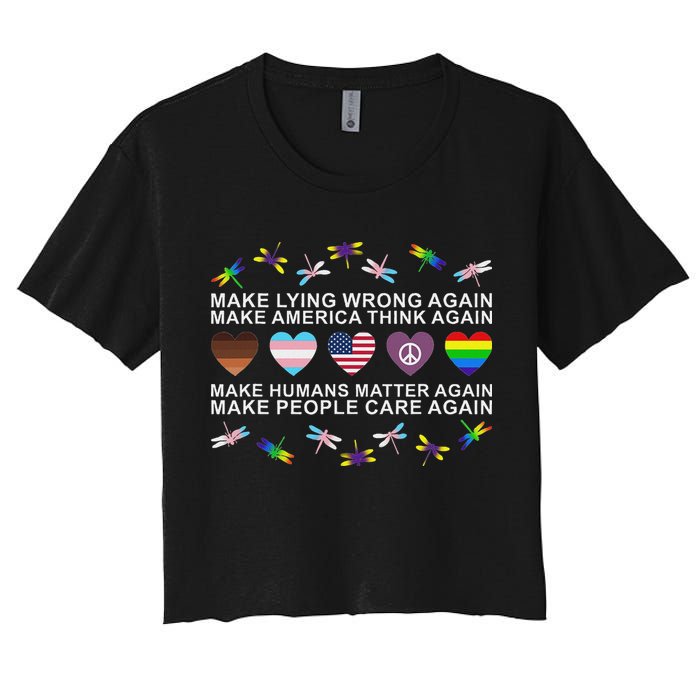 Make Lying Wrong Again Human’S Rights Apparel Crop Top