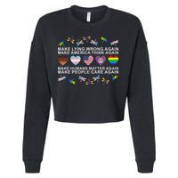 Make Lying Wrong Again Human’S Rights Apparel Cropped Pullover Crew