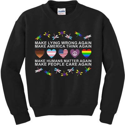 Make Lying Wrong Again Human’S Rights Apparel Kids Sweatshirt