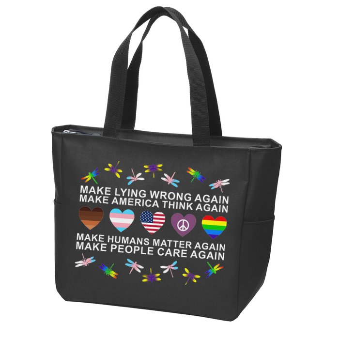Make Lying Wrong Again Human’S Rights Apparel Zip Tote Bag