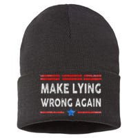 Make Lying Wrong Again Sustainable Knit Beanie