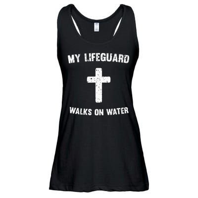 My Lifeguard Walks On Water Ladies Essential Flowy Tank