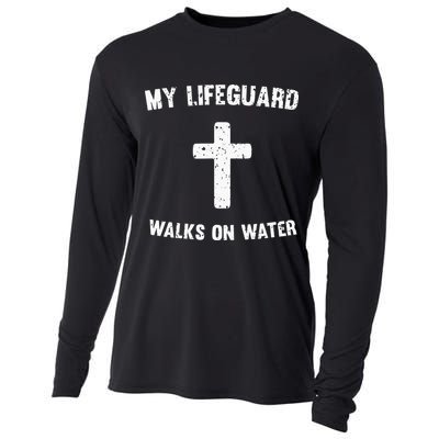My Lifeguard Walks On Water Cooling Performance Long Sleeve Crew