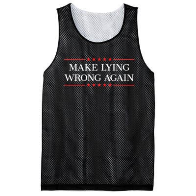 Make Lying Wrong Again Mesh Reversible Basketball Jersey Tank