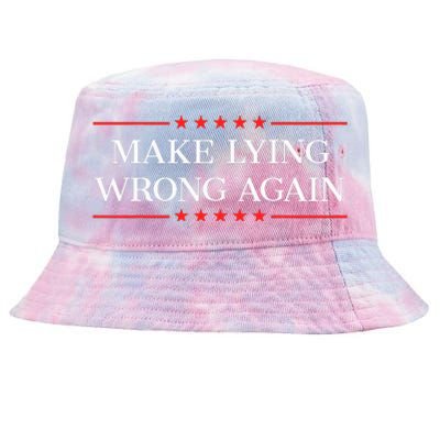 Make Lying Wrong Again Tie-Dyed Bucket Hat