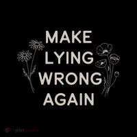Make Lying Wrong Again Wildflowers Wool Snapback Cap