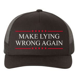 Make Lying Wrong Again Political Election Yupoong Adult 5-Panel Trucker Hat