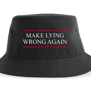 Make Lying Wrong Again Political Election Sustainable Bucket Hat