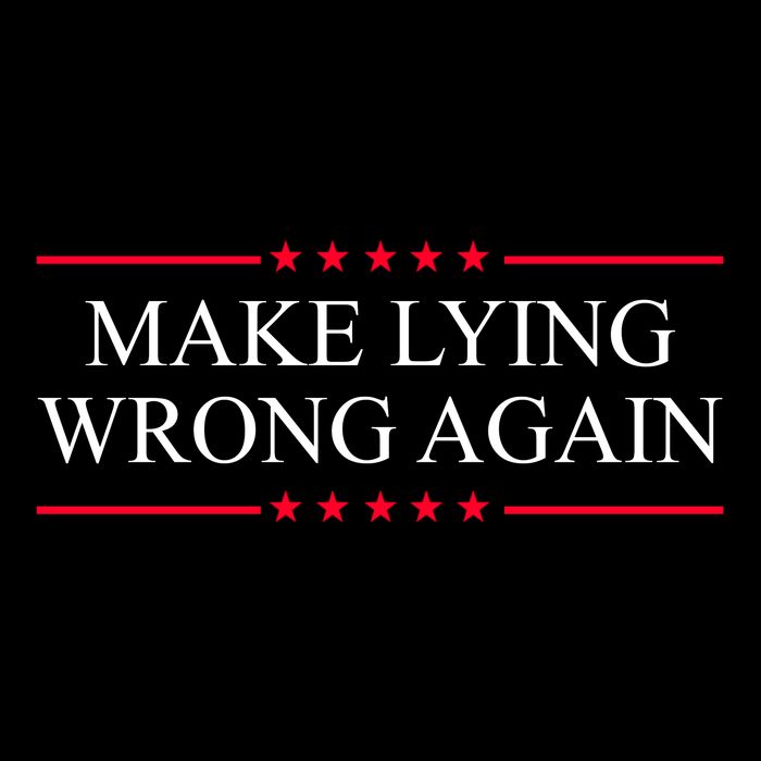Make Lying Wrong Again Political Election Drawstring Bag