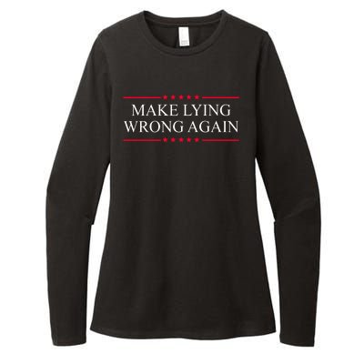 Make Lying Wrong Again Political Election Womens CVC Long Sleeve Shirt