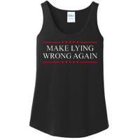 Make Lying Wrong Again Political Election Ladies Essential Tank