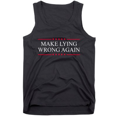 Make Lying Wrong Again Political Election Tank Top