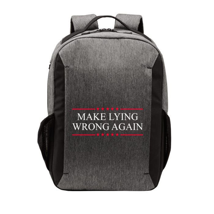 Make Lying Wrong Again Political Election Vector Backpack