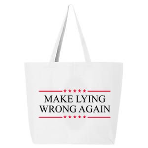 Make Lying Wrong Again Political Election 25L Jumbo Tote