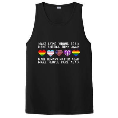 Make Lying Wrong Again Human Rights Sarcastic Statement PosiCharge Competitor Tank