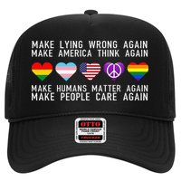 Make Lying Wrong Again Human Rights Sarcastic Statement Hat