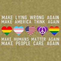 Make Lying Wrong Again Human Rights Sarcastic Statement Garment-Dyed Women's Muscle Tee