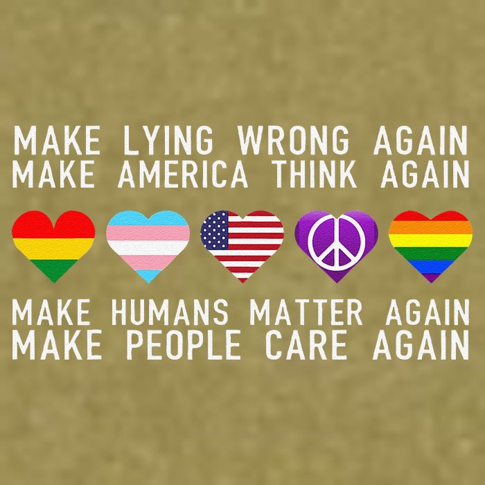 Make Lying Wrong Again Human Rights Sarcastic Statement Garment-Dyed Women's Muscle Tee