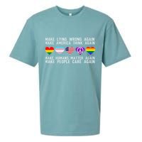 Make Lying Wrong Again Human Rights Sarcastic Statement Sueded Cloud Jersey T-Shirt