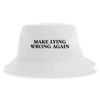 Make Lying Wrong Again Sustainable Bucket Hat