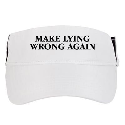 Make Lying Wrong Again Adult Drive Performance Visor