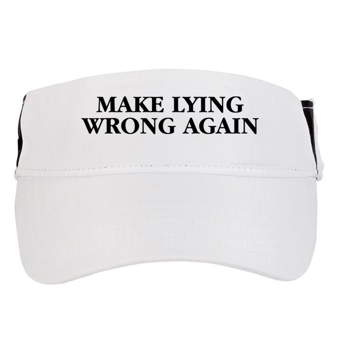 Make Lying Wrong Again Adult Drive Performance Visor