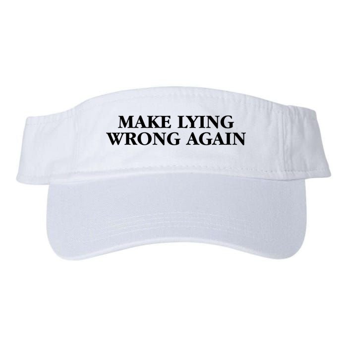 Make Lying Wrong Again Visor