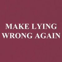 Make Lying Wrong Again Gift 16oz Travel Tumbler