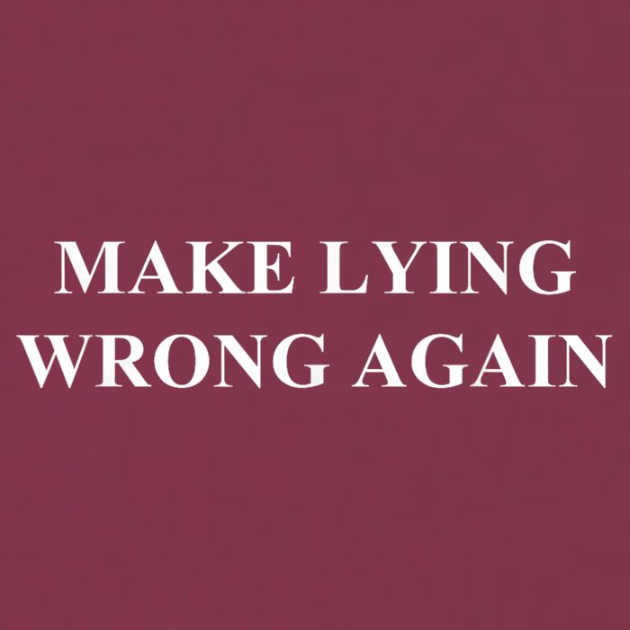 Make Lying Wrong Again Gift 16oz Travel Tumbler